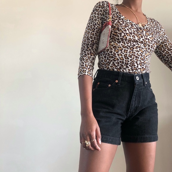 Vintage cheetah print mesh shirt ❤️ - Picture 4 of 4